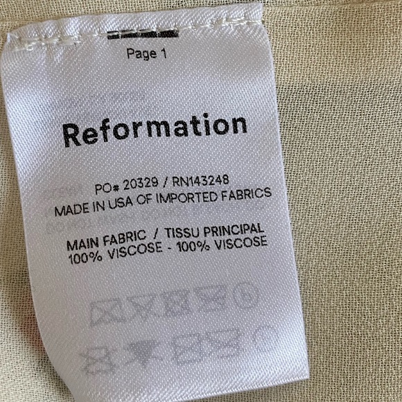 NWT Reformation Jordy Dress - Picture 9 of 9